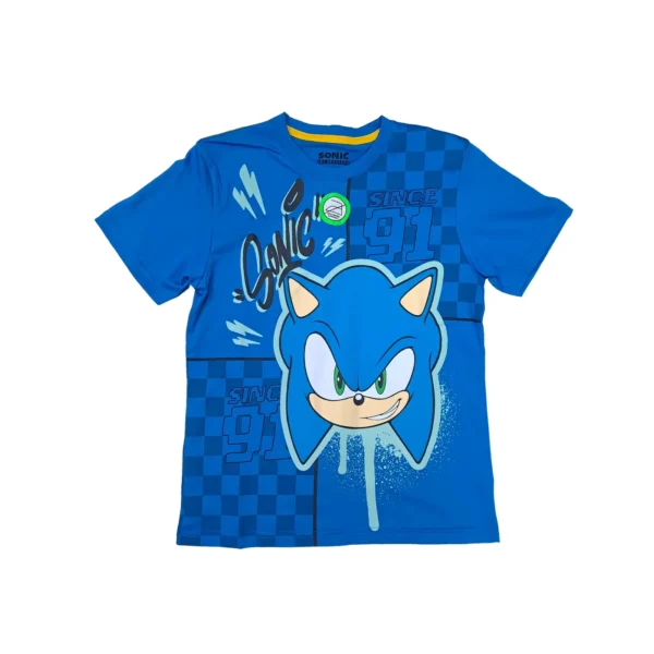 Polo Manga Corta - Sonic para Niño
